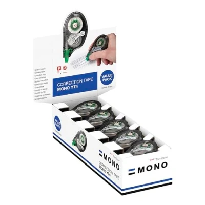 Image de Tombow CT YT4 20 Présentoir de Correcteurs latéraux Mono CTYT4 4,2 mm x 10 M, vrac