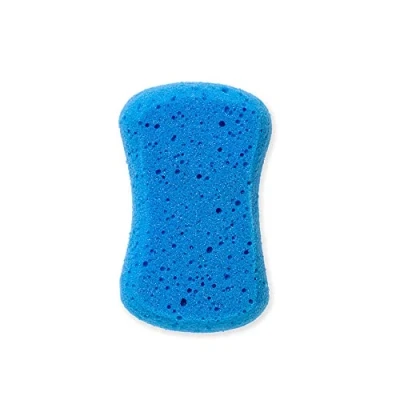 Image de MartiniSPA Hygiene+ Éponge corps extra douce, 13,5 x 8,5 5 cm, polyuréthane avec ions argentés, couleur aléatoire (violet/bleu), 14 g, 1 unité Made in Italy