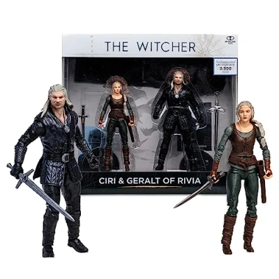 Image de McFarlane Toys, The Witcher Ciri &amp; Geralt of Rivia (Saison 3) Lot de 2 Figurines d&#039;action 17,8 cm à partir 12 Ans