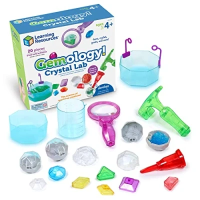 Image de Laboratoire de cristaux Gemmologie! Learning Resources, kit sciences STEM pour enfants, à partir 4 ans