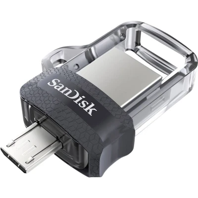 Image de SanDisk Ultra Dual m3.0 lecteur USB flash 32 Go Type A / Micro 3.2 Gen 1 (3.1 1) Noir, Argent, Transparent Neuf