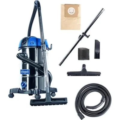 Image de Scheppach Aspirateur Eau et poussière NTS30Premium 1300W Multi usages Cuve de 30L 20000Pa Puissance d&#039;aspiration Fonction Soufflerie Kit d&#039;accessoires Complet Inclus