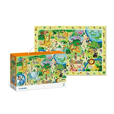 Image de Dodo D300259 Educational at The Zoo Observation Puzzle 80 Pieces, Various