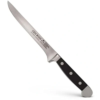 Image de GÜDE Solingen Couteau à désosser forgé, 16 cm, POM noir, ALPHA double mitre, fabriqué la main en Allemagne
