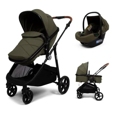 Image de Baninni 3 en 1 Poussette Multi Stands avec Siège d’Auto Nelia Vert