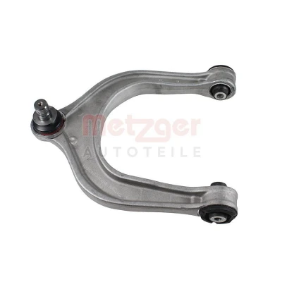 Image de METZGER 58170001 Bras de suspension avec support en caoutchouc, rotule Essieu avant gauche, supérieur barre oscillant transversal