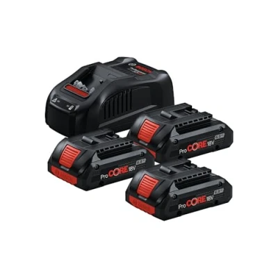 Image de bosch 3 batteries compact procore 18v 4.0 ah avec chargeur 0615990n2g