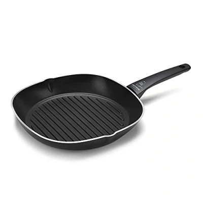 Image de Moneta Recy Grill Induction, surface en matériaux recyclés, revêtement anti adhésif et rayures, tous feux, Lavable au lave vaisselle, 20 cm