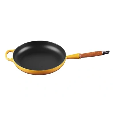 Image de Le Creuset Poêle à frire en Fonte Émaillée avec poignée bois, 28 cm, Nectar, 20258286720422