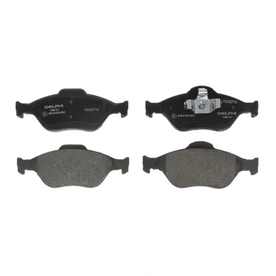 Image de DELPHI LP1469 Jeu de plaquettes frein non préparé pour indicateur d&#039;usure avec tôle anti bruit sans accessoires FORD: FIESTA 5, Fusion Break