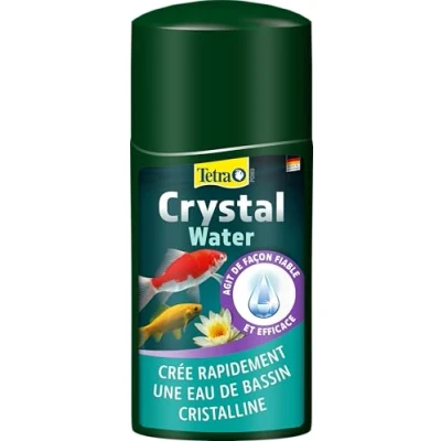 Image de Tetra Pond CrystalWater Clarificateur d’Eau de Bassin Favorise une Eau Cristalline Agglomère et facilite l’élimination des particules en suspension 250 ml