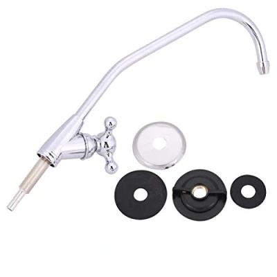 Image de filtre à eau pour robinet col de cygne, d&#039;eau potable, cuisine en alliage zinc 1/4 `` osmose inverse chromé Ro potable