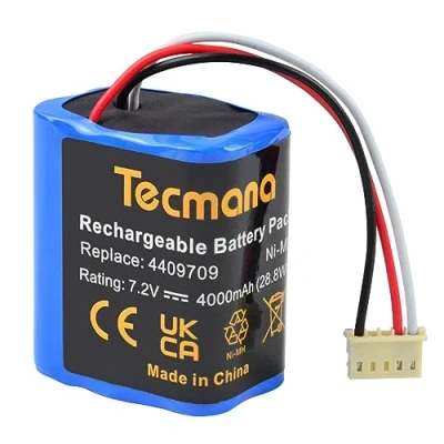 Image de Tecmana 7,2V 4000mAh Batterie pour Braava 380T, 380, 390T Mint Plus 5200, 5200C