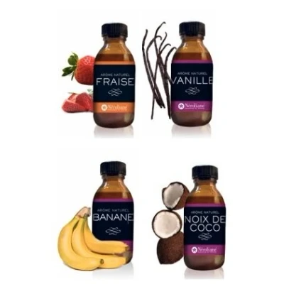 Image de LOT 4 AROMES : Fraise Vanille Banane Noix de Coco