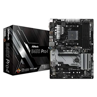 Image de Asrock B450 Pro4 R2.0 AMD Emplacement AM4 ATX Neuf