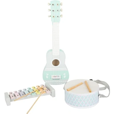 Image de Small Foot 11685 Set Pastel, Instruments de Musique à Trois partitions, partir l&#039;âge 3 a Toys, Grise, Petit