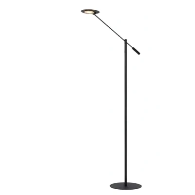 Image de Lucide 19766/09/30 Lampadaire/lampe de lecture, Métal, 9 W, Noir