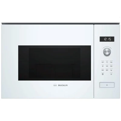 Image de Bosch Serie 6 BFL524MW0 Intégré Micro ondes (Intégré, grill, 20 L, 800 W, Rotatif, Tactil, Blanc)