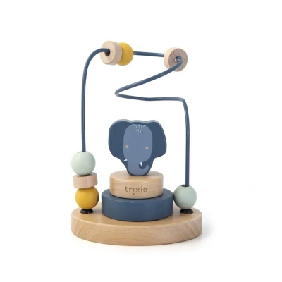Image de Trixie MRS. Elephant Jouet en bois pour enfants, Taille: One Size, Multi coloured