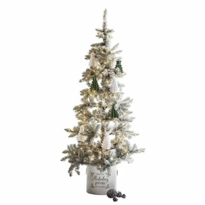 Image de Loberon Sapin de Noël Sansais Vert/Blanc