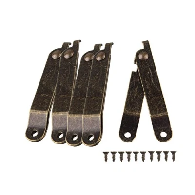 Image de HALJIA Lot de 5 charnières rotatives pliables pour couvercle coffre, 67 x11 mm