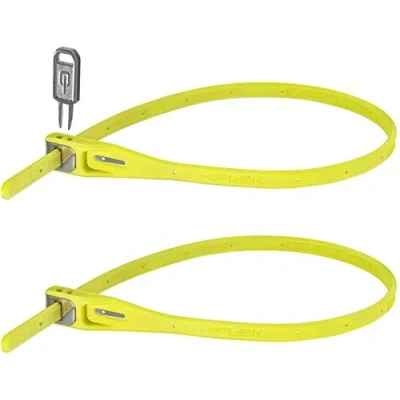 Image de Hiplok Z Lok Twin Pack Attache de sécurité Mixte Adulte, Jaune (Lime), Taille Unique