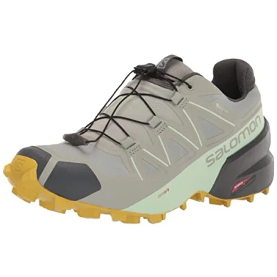 Image de Salomon Speedcross 5 Gore Tex Chaussures Imperméables de Trail Running pour Femme, Protection anti intempéries, Accroche agressive, Fit précis, Wrought Iron, 40