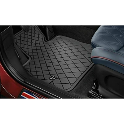 Image de Mini LHD Essential Black Tapis de sol en caoutchouc d’origine pour toutes saisons Noir avant F55/F56