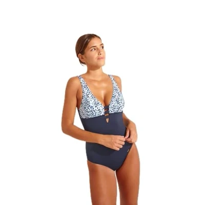 Image de Livia EMIKA HINOKI Maillot de Bain Une pièce, Bleu, XL/42 Femme