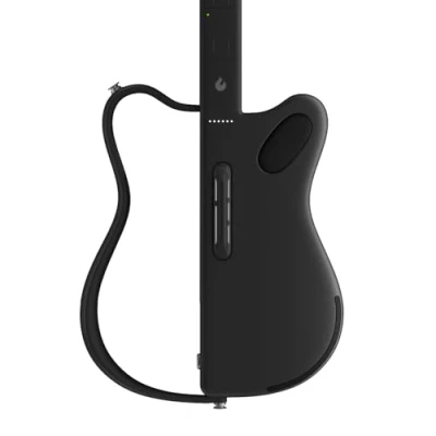 Image de LAVA GENIE Guitare intelligente sans cordes, des centaines de préréglages d&#039;instruments, haut parleur intégré, pliable, amovible, noir, 77,5 cm