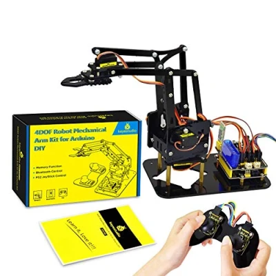 Image de KEYESTUDIO Robot Bras pour Arduino IDE, Smart Car Kit avec UN0 Educatif et Intelligent Adolescent Adulte