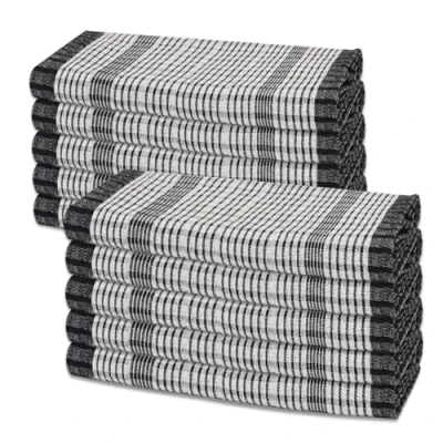 Image de LinenWeave Lot de 10 torchons cuisine 100 % coton, super absorbants, lavables en machine, 45 x 70 cm, (10 serviettes)