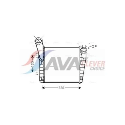 Image de PRASCO VNA4234 Intercooler avec raccords rapides AUDI: Q7, VOLKSWAGEN: Touareg I, II, PORSCHE: Cayenne