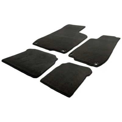 Image de AutoStyle Ensemble de tapis sol Velours avant et arrière 4 noir TM AU532V