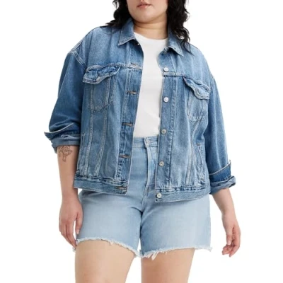 Image de Levi&#039;s Plus 90S Trucker Veste en jean, Femme, Taille: 48/50, Turning heads