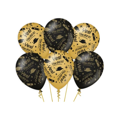 Image de Ballons Yes! You did it! 6 stuks