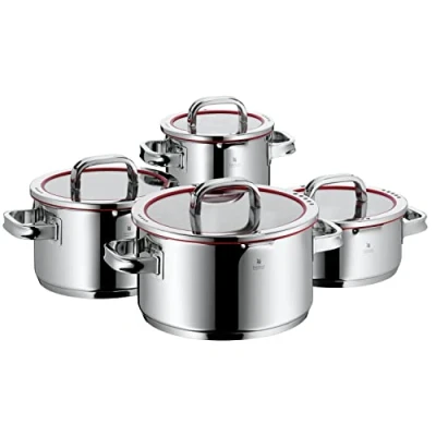 Image de WMF 07 6004 6380 Set Cuisson 4 Pièces Function 4: 1 Faitout Bas 20 cm + 3 Faitouts Hauts 16 / 24