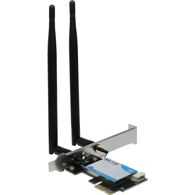 Image de carte reseau filaire sans fil Inter tech Adaptateur Wi FI 5 PCIe EP 132, antenne Bluetooth 4.2