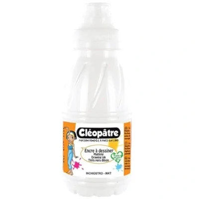Image de CLEOPATRE Encre à Dessiner Blanc au format de 500 ml