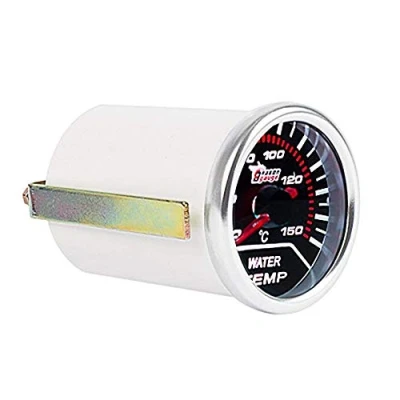 Image de Mintice Jauge de Température d&#039;eau électrique Lumière LED Blanc Temp Outil Numérique Instrument Mètre 2&quot; 52mm Fumée Teinte Len
