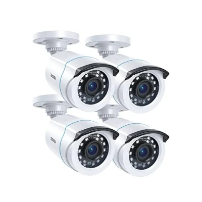 Image de ZOSI 4PCS 1080P TVI Caméra de Surveillance Extérieure IP66 Objectif 3.6mm Angle Vue 90 Vision Nocturne 24 mètres