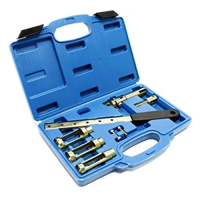 Image de WilTec Coffret 8 pcs. Compresseur Ressort de soupape Kit d‘Outils Démonte Joint Queue 8V 12V 16V