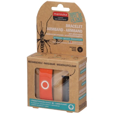 Image de Manouka Bracelet Anti Moustiques Orange