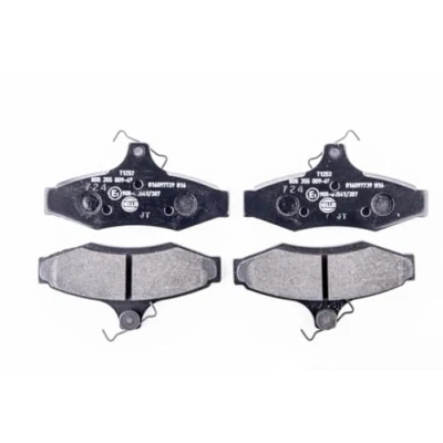 Image de HELLA 8DB 355 009 491 Jeu de plaquettes frein non préparé pour indicateur d&#039;usure avec vis d&#039;étrier accessoires SSANGYONG: Musso SUV
