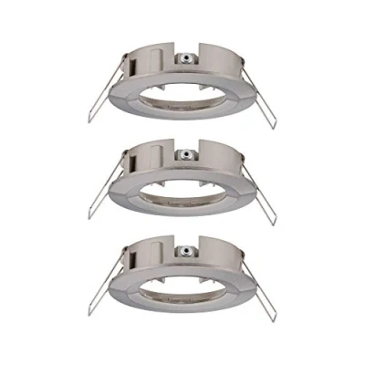 Image de Paulmann 92479 LED Choose Fixe Max. 3x10 Watts Spot Plafond Acier brossé Lampe encastrée Alu, Iron Brushed