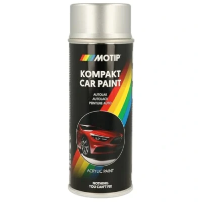 Image de MOTIP 55240 Peinture combinée pour voitures 400ml aérosol argent Kompakt silver metallic 12 ml