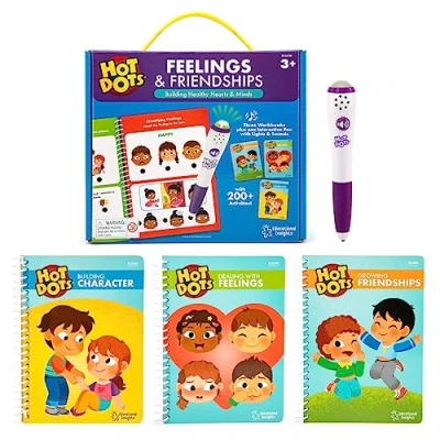 Image de Learning Resources Cahiers Hot Dots l’amitié, partir de 3 Ans, résultats instantanés, Plus 200 activités d’Apprentissage socio émotionnel, EI 2540