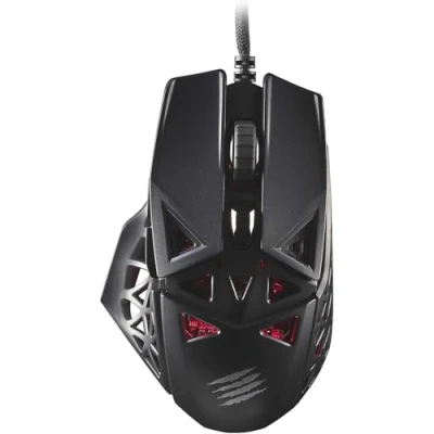 Image de Mad Catz Rat DWS Souris Gamer Sans Fil Ergonomique 14 Boutons Programmables Capteur Optique Pixart3335 16000 DPI Gaming Bluetooth PC Noire Switch Dakota 60 Millions