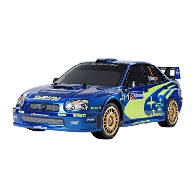 Image de TAMIYA 47372 1:10 Kit de construction pour voiture RC Subaru Impreza WRX 2004 (TT 01E) modélisation détaillé télécommandée à monter partir 14 ans non peint