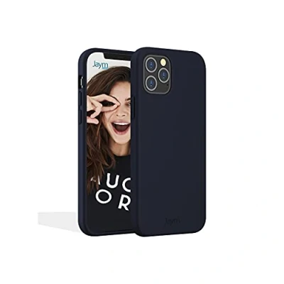 Image de JAYM Coque Silicone Premium Bleue pour Apple iPhone 12 Pro Max (6.7) 100% et Microfibre Renforcée Ultra Doux Neuf